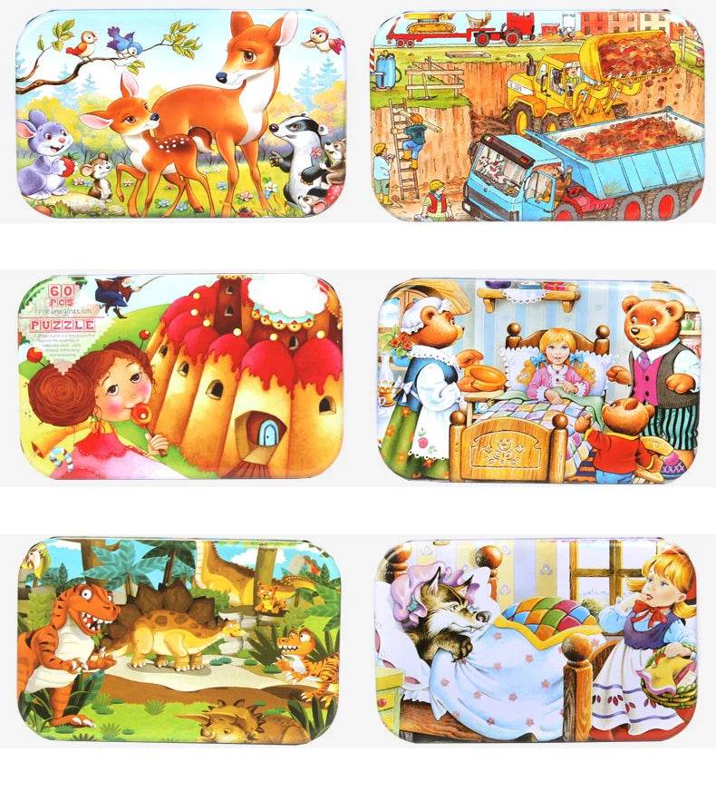 Hot New 60 Pieces Wooden Puzzle Toys for Children Gift - ToylandEU