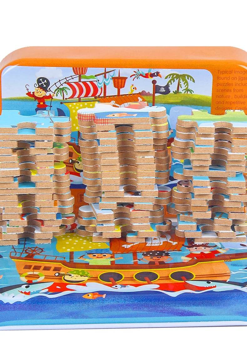 Hot New 60 Pieces Wooden Puzzle Toys for Children Gift - ToylandEU