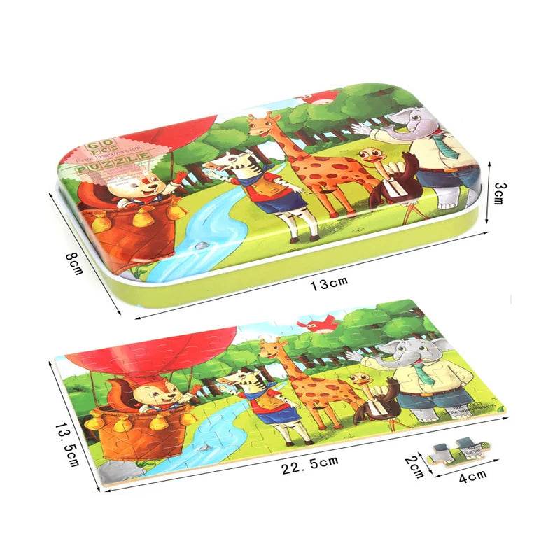 Hot New 60 Pieces Wooden Puzzle Toys for Children Gift - ToylandEU