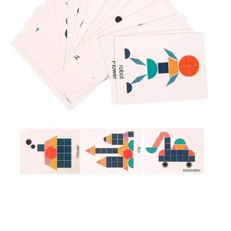  Hot Sale 180Pcs Montessori Kids Wooden Jigsaw Puzzle Set -  ToylandEU™