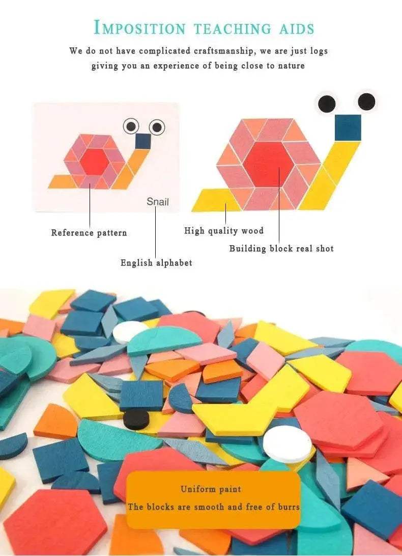 Hot Sale 180Pcs Montessori Kids Wooden Jigsaw Puzzle Set -  ToylandEU™