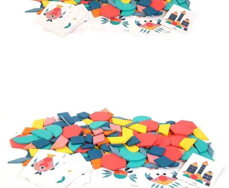  Hot Sale 180Pcs Montessori Kids Wooden Jigsaw Puzzle Set -  ToylandEU™