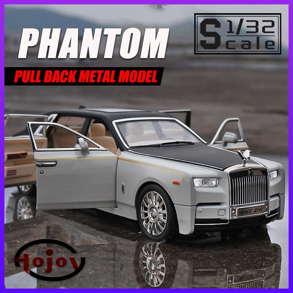 1:32 Scale Rolls-Royce Phantom Diecast Alloy Car with Free Gift - ToylandEU