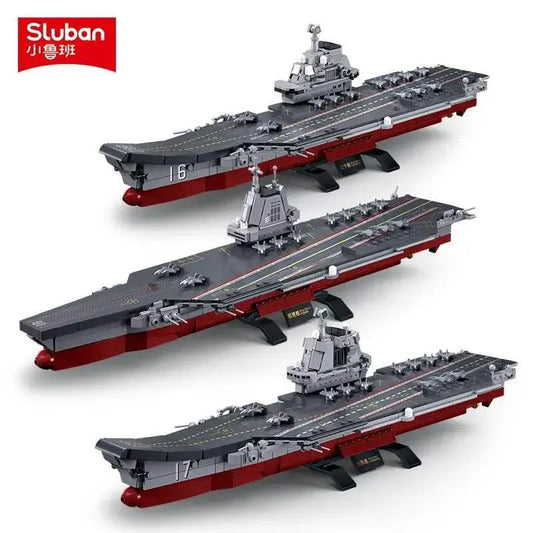  Hot Sluban Blocks Military Series Aircraft Carrier Model Toy -  ToylandEU™