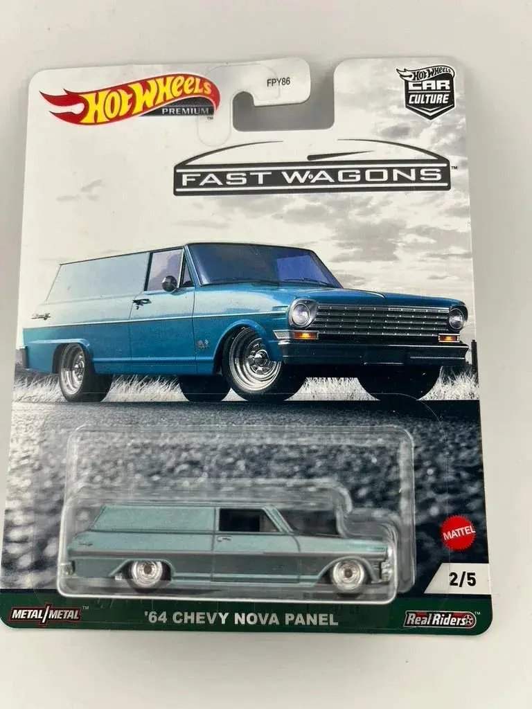 Hot Wheels Car Culture 1964 Chevy Nova Panel Fast Wagons - ToylandEU