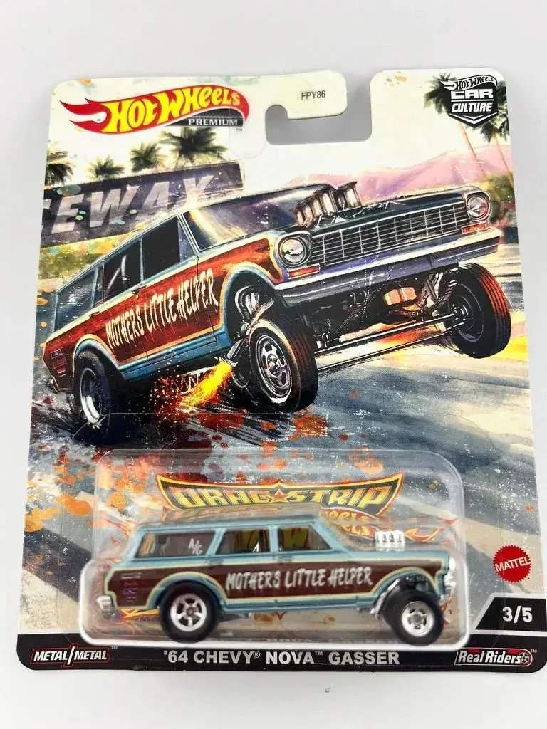 Hot Wheels Car Culture Dragstrip Demons Real Riders FiveCar Set - ToylandEU