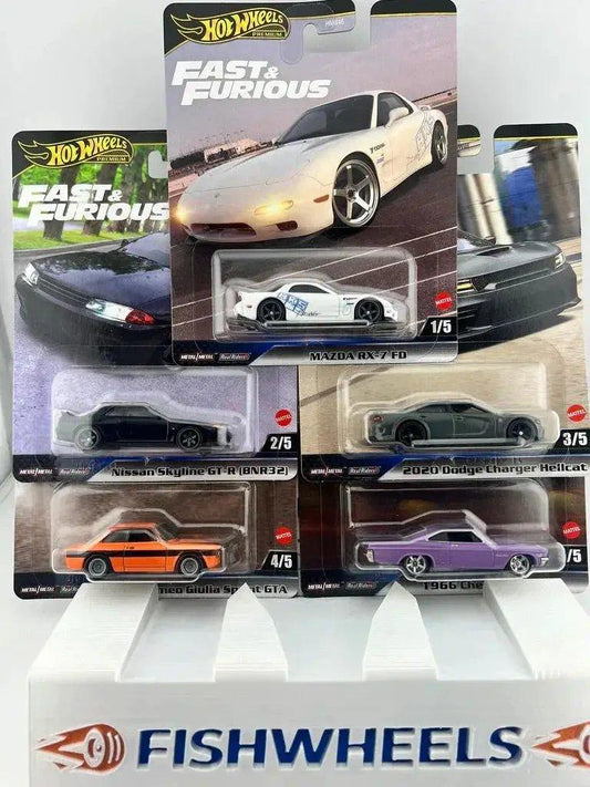  Hot Wheels Fast Furious Five Car Set With Film Liveries -  ToylandEU™