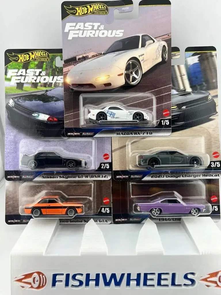 Hot Wheels Fast Furious Five Car Set With Film Liveries - ToylandEU
