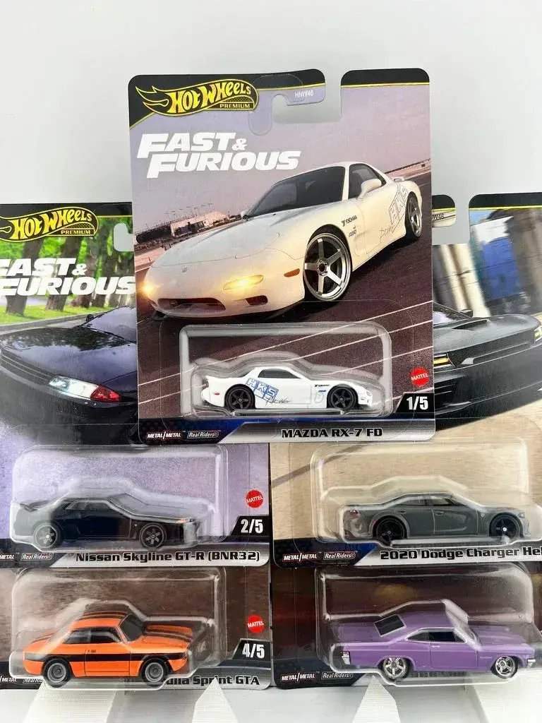 Hot Wheels Fast Furious Five Car Set With Film Liveries - ToylandEU