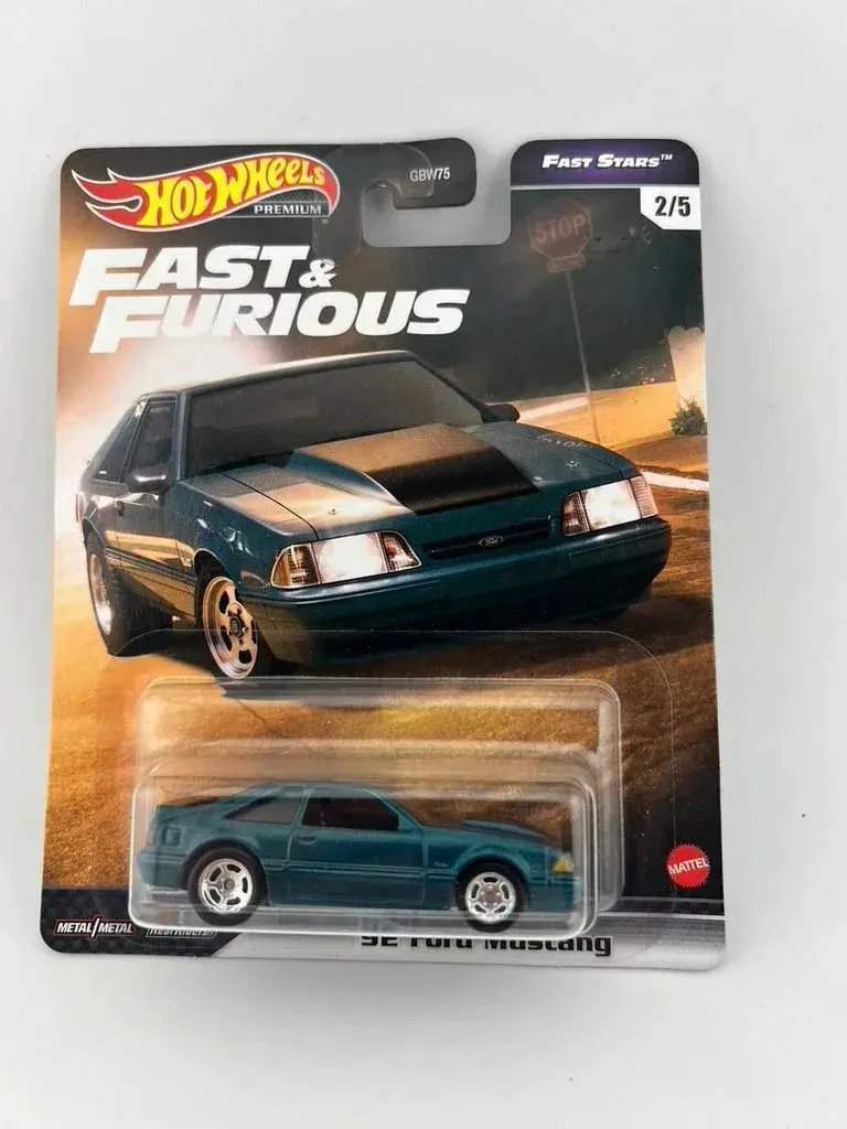 Hot Wheels Metallic Teal Ford Mustang 92 Real Riders - ToylandEU