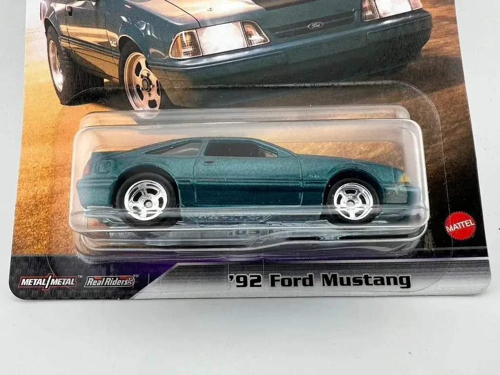 Hot Wheels Metallic Teal Ford Mustang 92 Real Riders - ToylandEU