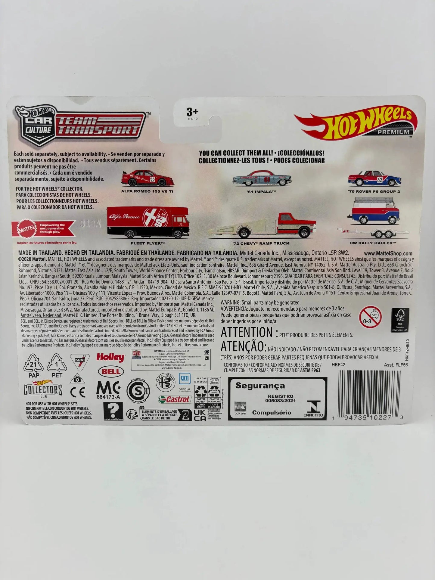 Hot Wheels Premium Alfa Romeo 155 V6 TI Team Transport - ToylandEU