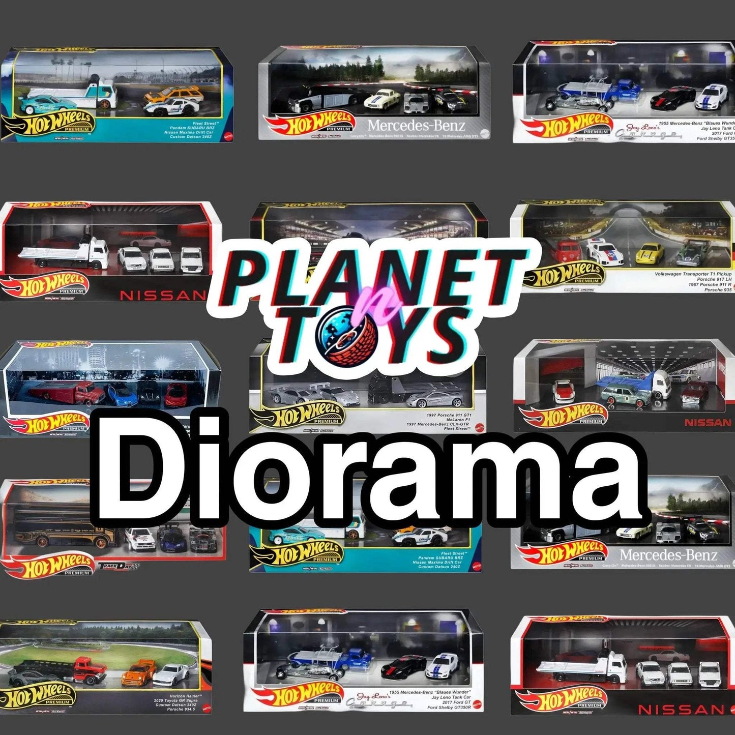 Hot Wheels Premium Diorama Set For Collectors With Detailed Scenes - ToylandEU