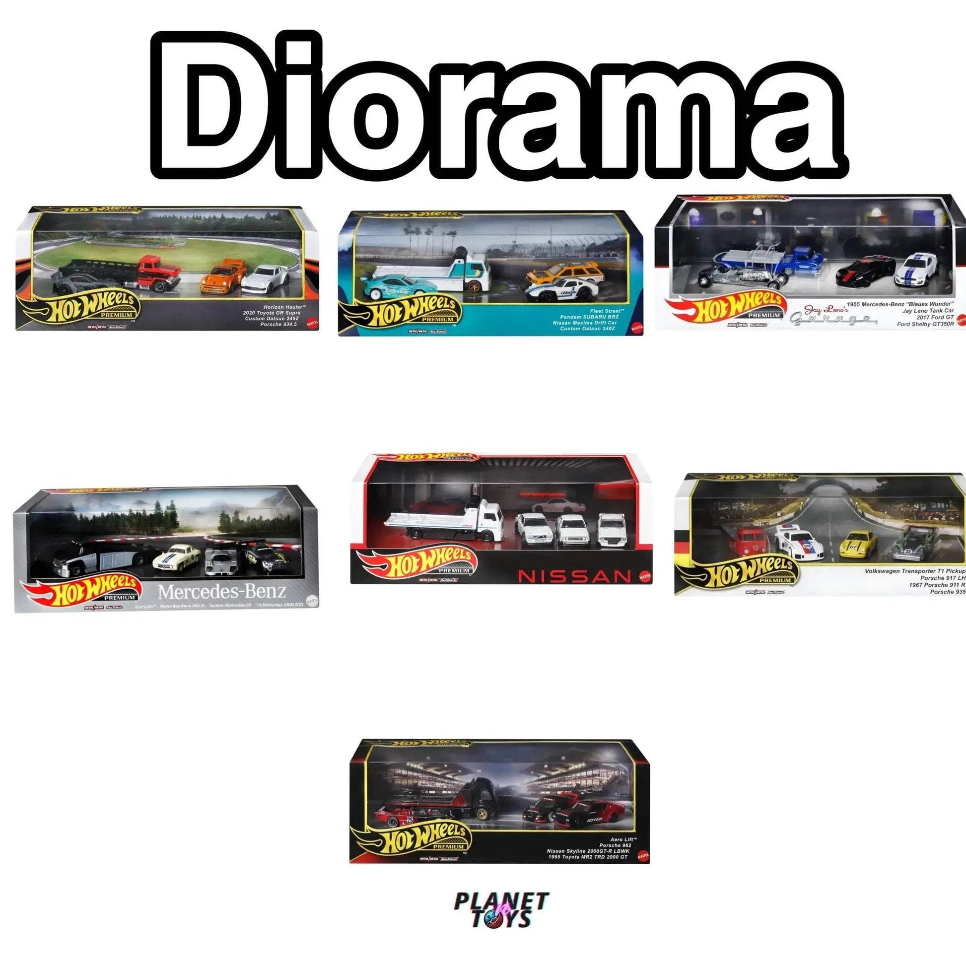 Hot Wheels Premium Diorama Set For Collectors With Detailed Scenes - ToylandEU