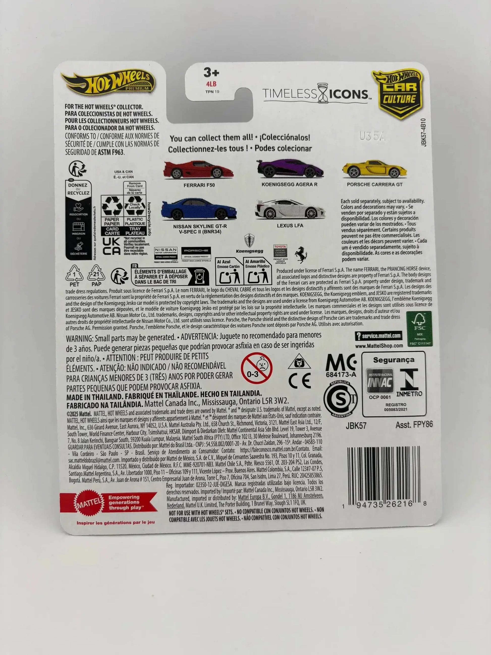 Hot Wheels Premium Lexus LFA Timeless Icons Die Cast - ToylandEU