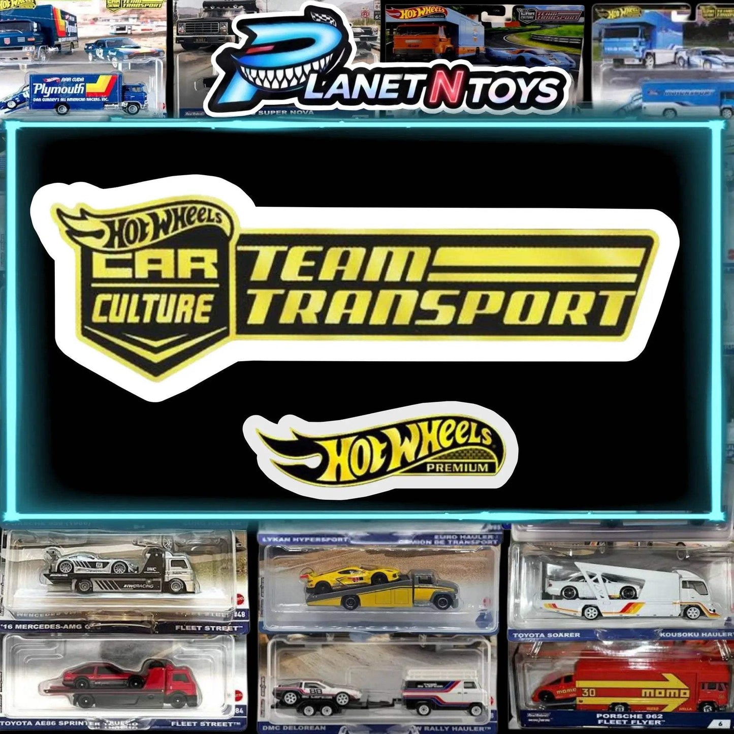 Hot Wheels Team Transports Assorted 1:64 - Planet N Toys