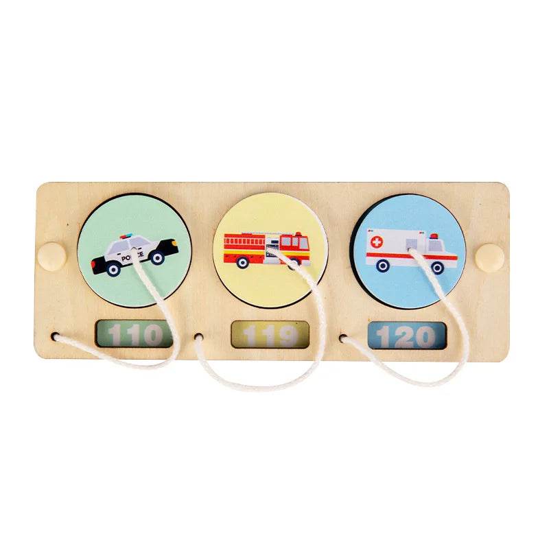 Montessori Busy Board DIY Accessories Early Learning Toy Matching Puzzle Kindergarten Education Hourgla Shoe Maze Brain Game Toy - ToylandEU