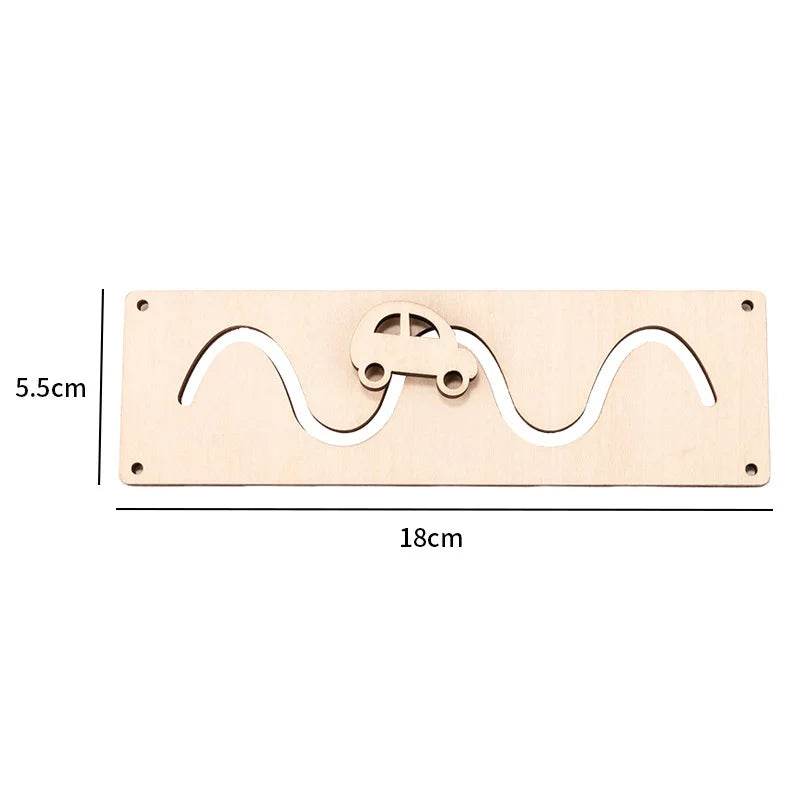 Montessori Busy Board DIY Accessories Early Learning Toy Matching Puzzle Kindergarten Education Hourgla Shoe Maze Brain Game Toy - ToylandEU