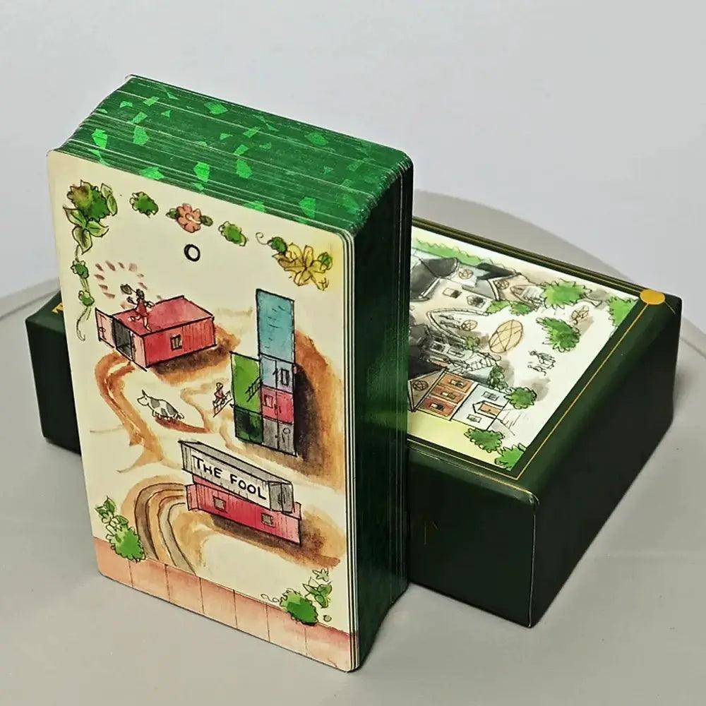  Housing Tarot Deck 78 Cards With Green Gilded Edges -  ToylandEU™