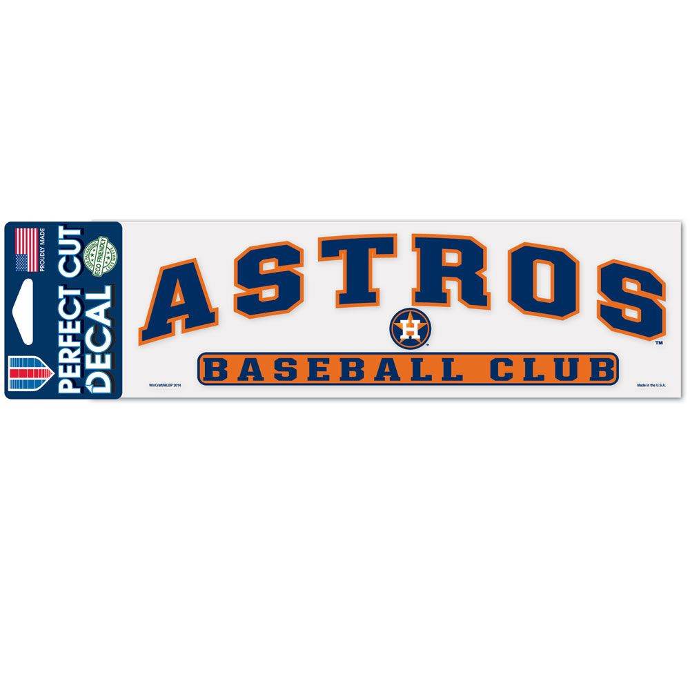 Houston Astros 3x10 Perfect Cut Outdoor Vinyl Decal Color - ToylandEU