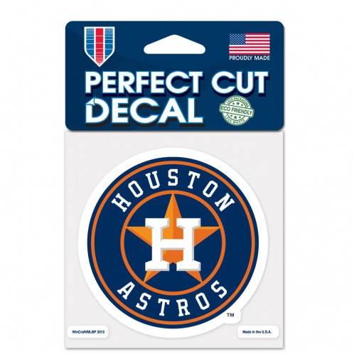 Houston Astros 4x4 Decal Perfect Cut Outdoor Vinyl Color - ToylandEU
