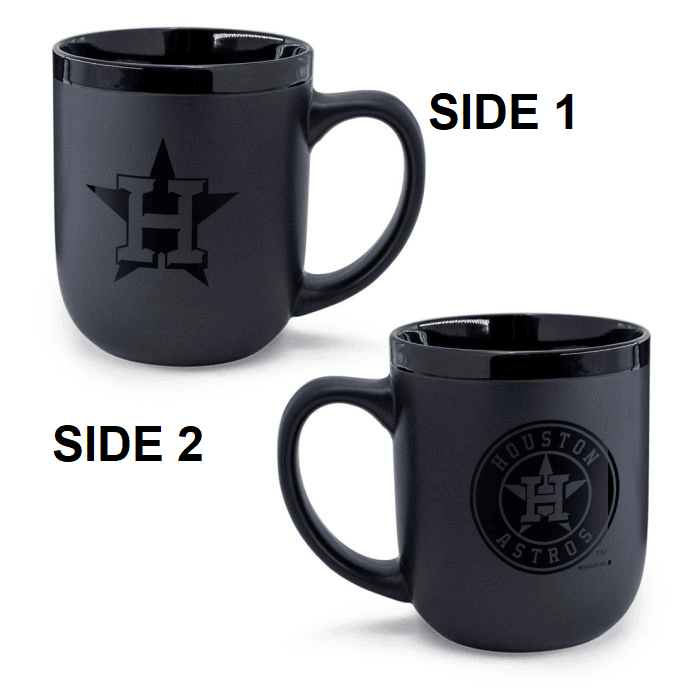 Houston Astros Coffee Mug 17 Oz Matte Black Ceramic - ToylandEU