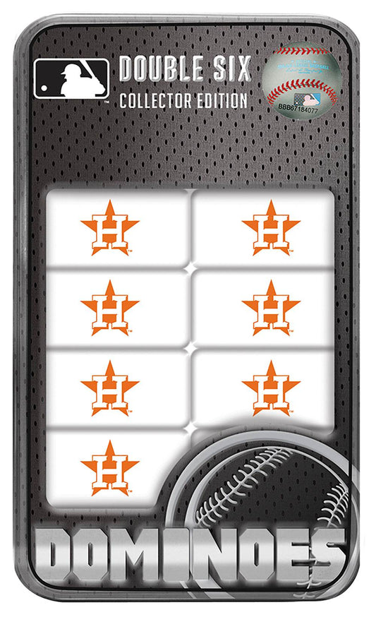 Houston Astros Dominoes 28 Piece Resin Set In Tin Box - ToylandEU