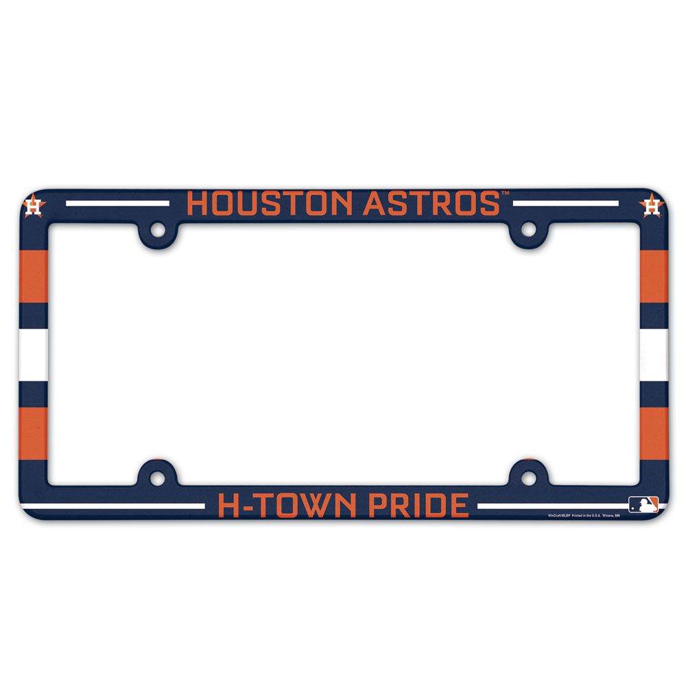 Houston Astros Full Color Plastic License Plate Frame - ToylandEU