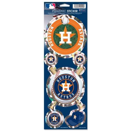 Houston Astros Prismatic Die Cut Stickers 4x12 Wincraft - ToylandEU