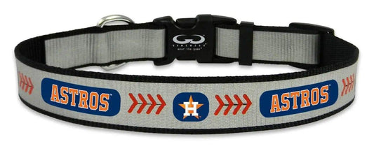  Houston Astros Reflective Medium Baseball Dog Collar -  ToylandEU™