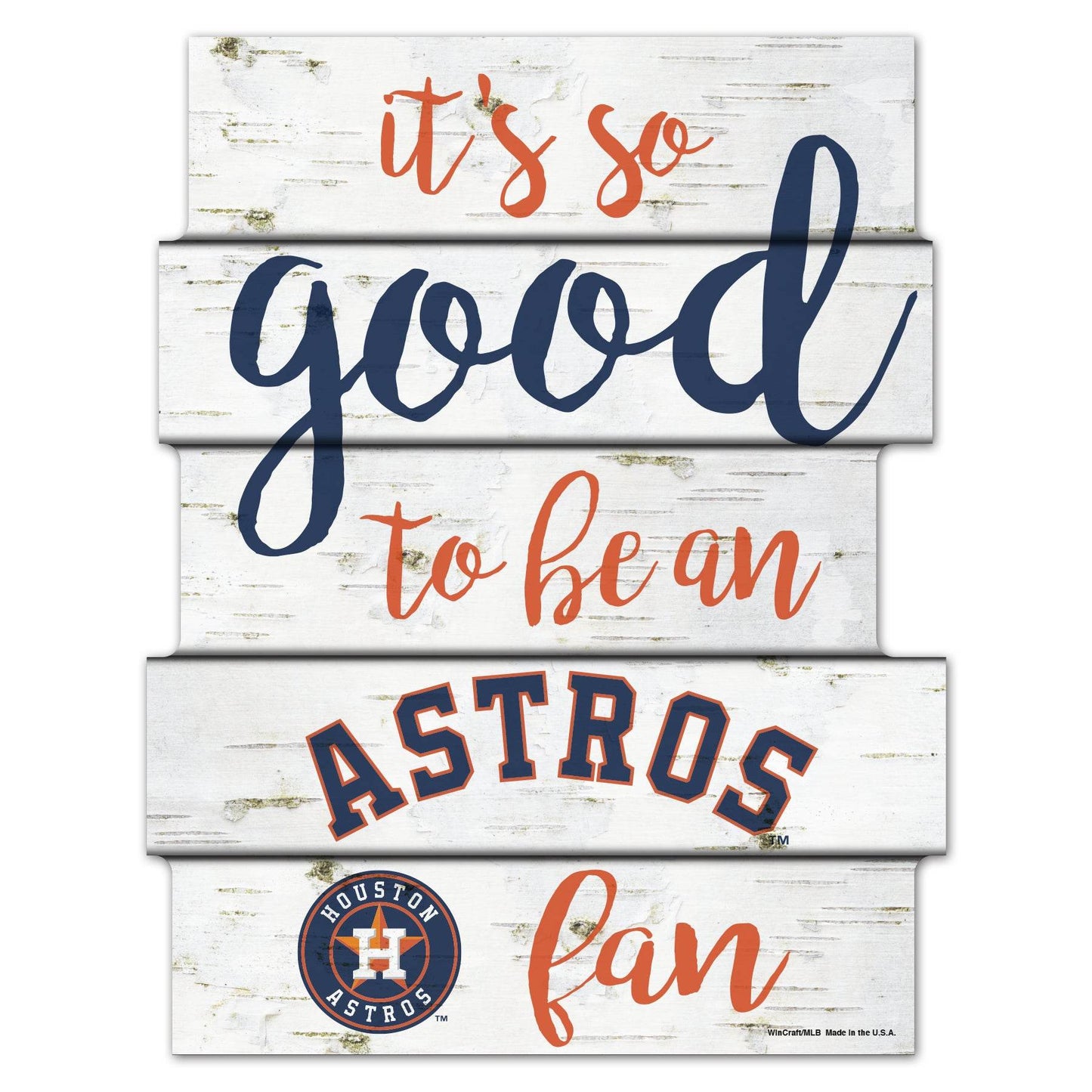 Houston Astros Sign 11x14 Wood Good Be a Fan Collectible - ToylandEU