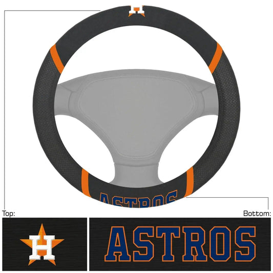  Houston Astros Steering Wheel Cover Mesh and Suede Stitched -  ToylandEU™
