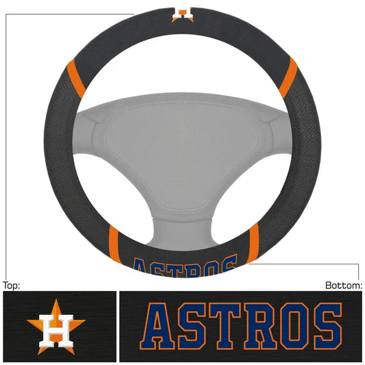  Houston Astros Steering Wheel Cover Mesh and Suede Stitched -  ToylandEU™