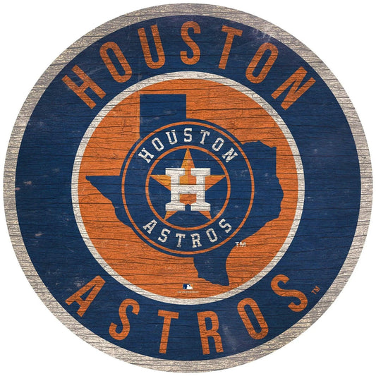  Houston Astros Wood Round Sign 12 Inch State Design -  ToylandEU™