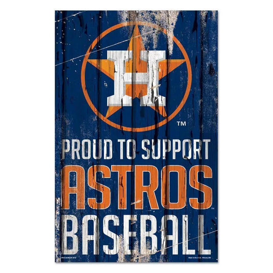  Houston Astros Wood Sign 11x17 Proud to Support Design -  ToylandEU™