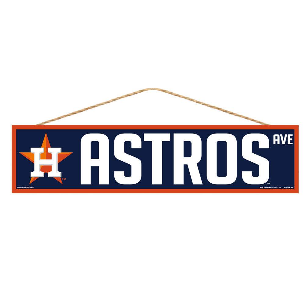 Houston Astros Wood Sign 4x17 With Team Logo Wincraft - ToylandEU