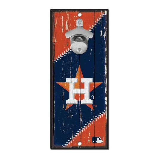 Houston Astros Wood Sign Bottle Opener 5x11 Wall Mount -  ToylandEU™
