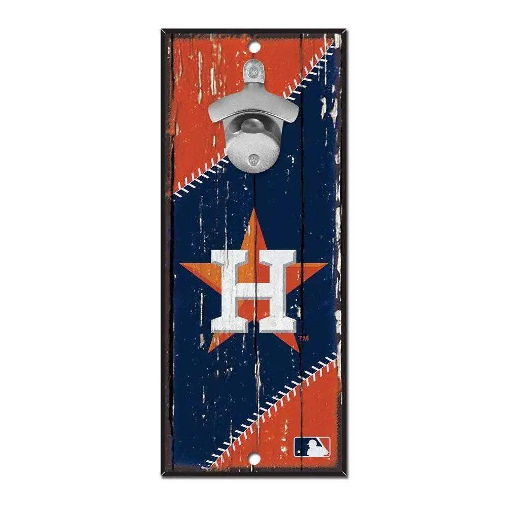  Houston Astros Wood Sign Bottle Opener 5x11 Wall Mount -  ToylandEU™