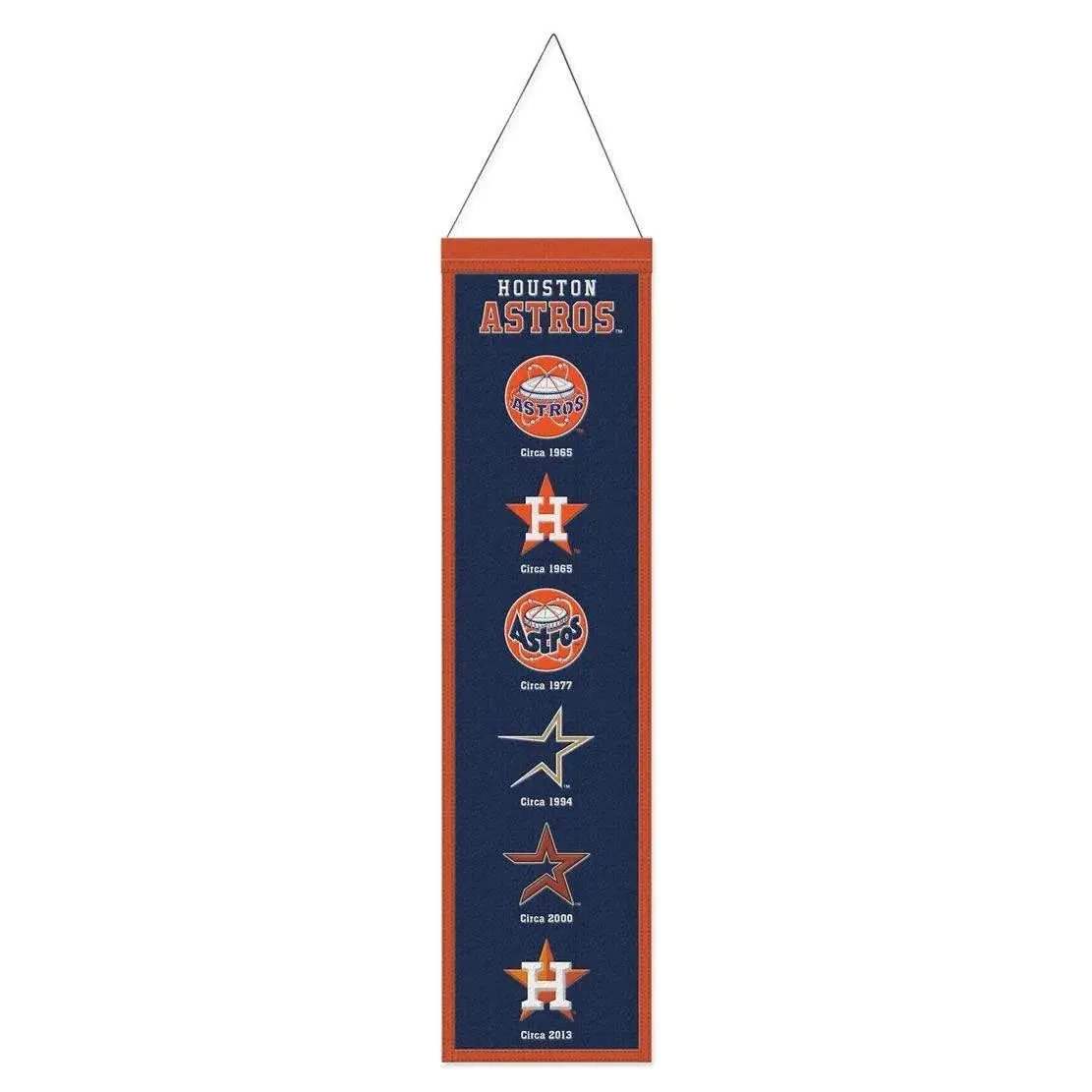 Houston Astros Wool Banner 8x32 Heritage Evolution Design - ToylandEU