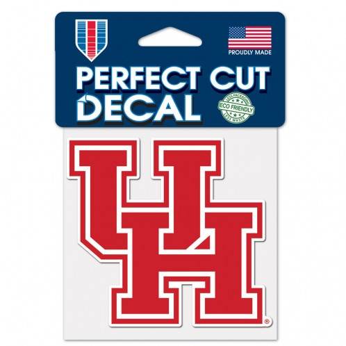 Houston Cougars 4x4 Perfect Cut Color Decal Outdoor Vinyl - ToylandEU