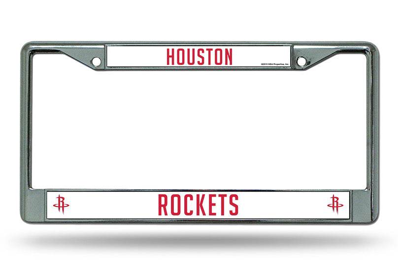 Houston Rockets Chrome License Plate Frame Special Order - ToylandEU