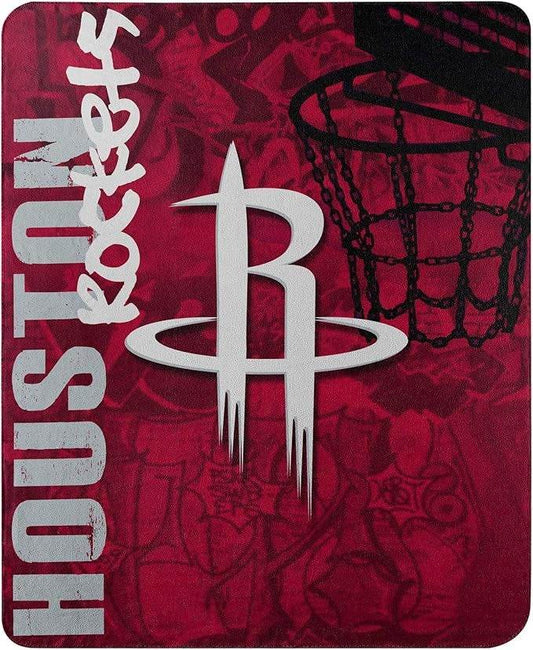 Houston Rockets Fleece Blanket 50x60 Hard Knocks Design - ToylandEU