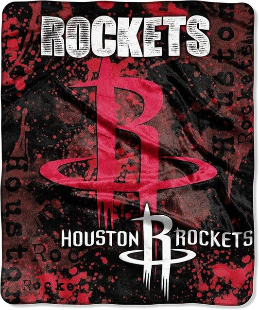 Houston Rockets Raschel Blanket 50x60 Drop Down Design - ToylandEU