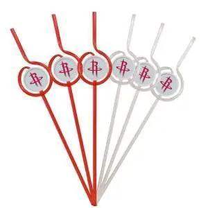  Houston Rockets Team Sipper Straws Pack 6 BPA Free Team -  ToylandEU™