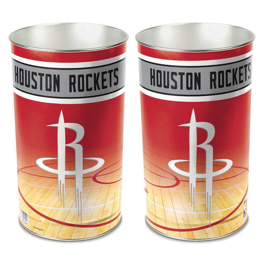 Houston Rockets Wastebasket 15 Inch Metal Trash Can - ToylandEU