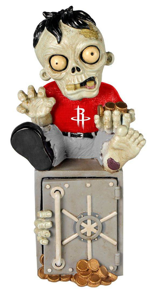 Houston Rockets Zombie Figurine Piggy Bank Resin Painted - ToylandEU