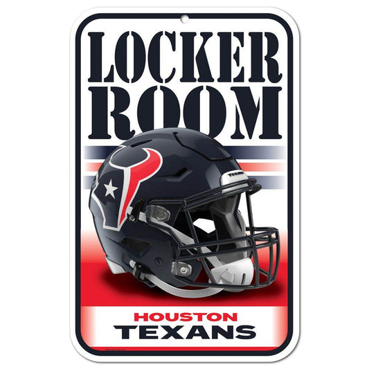 Houston Texans 11x17 Plastic Locker Room Sign For Fans - ToylandEU