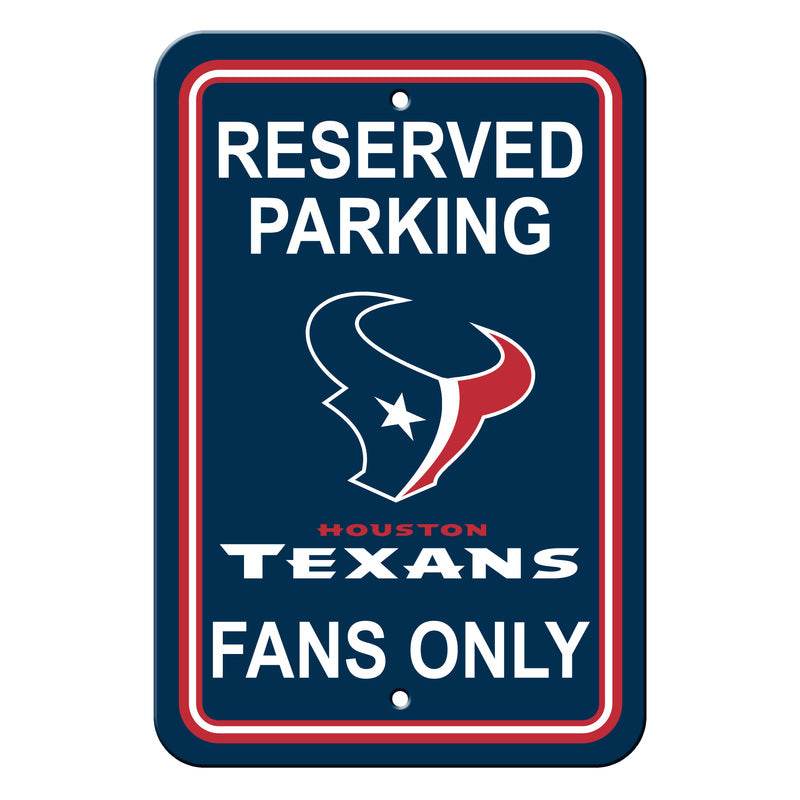 Houston Texans 12x18 Plastic Reserved Parking Sign - ToylandEU