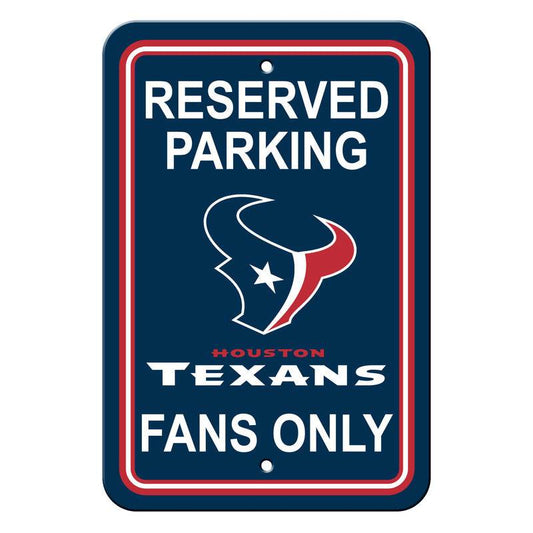 Houston Texans 12x18 Plastic Reserved Parking Sign - ToylandEU