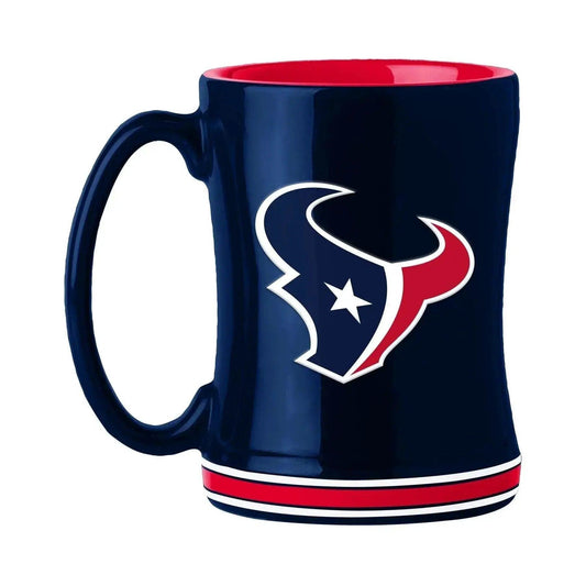  Houston Texans 14oz Sculpted Relief Coffee Mug Team Color -  ToylandEU™